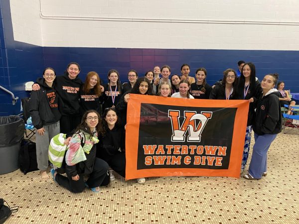 The Girl’s Swim and Dive Team Competes in NVL’s & States